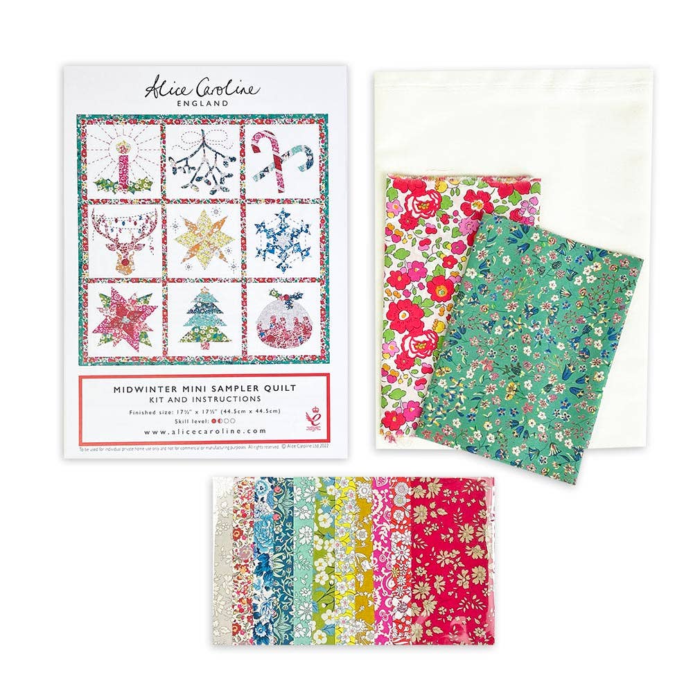Liberty Tana Lawn™ Fabric Midwinter Mini Sampler Quilt Kit
