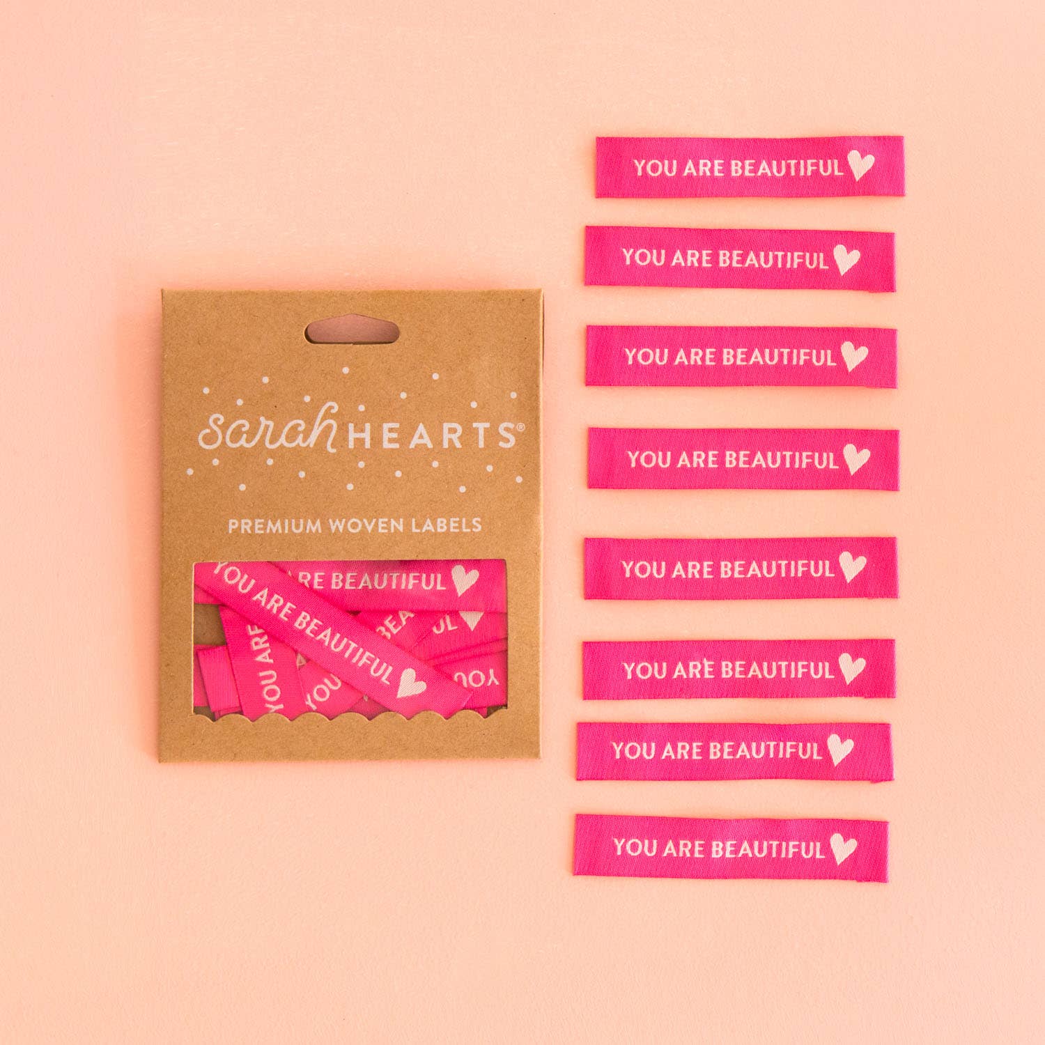 You Are Beautiful - Sewing Woven Clothing Label Tags