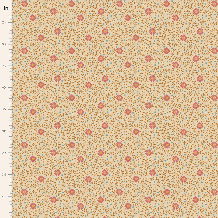 Sanctuary-Daisydream Tan-Tilda Fabrics