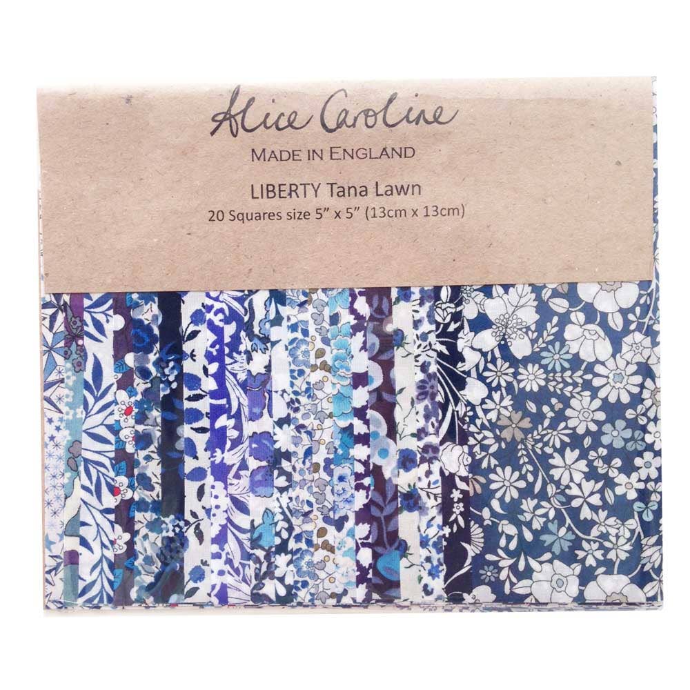 20 Pcs Liberty Tana Lawn™ Mixed Colours 5″ Charm Squares