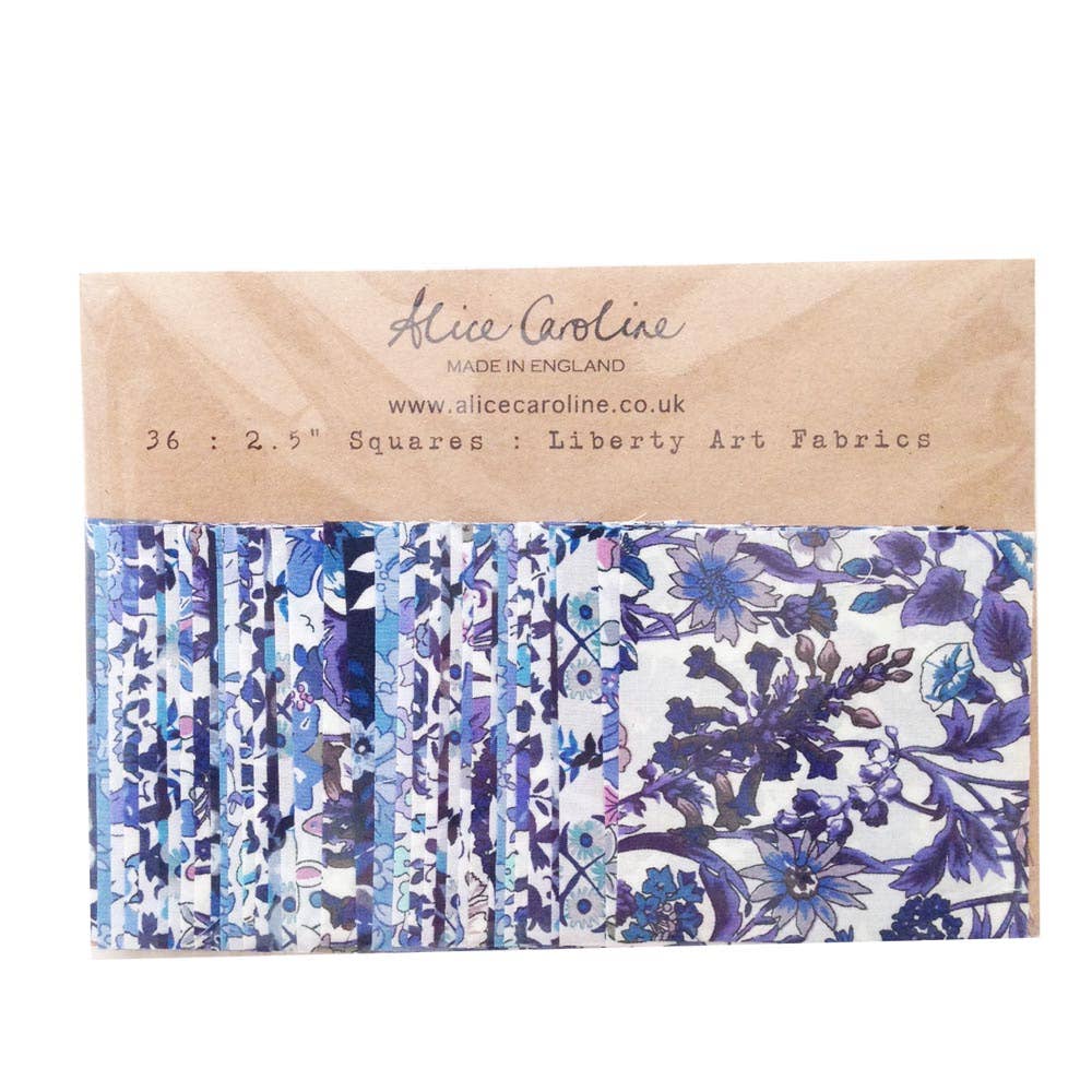 36 Pcs Liberty Tana Lawn™ Mixed Colours 2.5″ Charm Squares