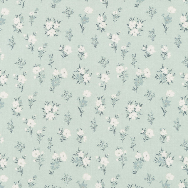 A Walk on the Prairie - Sage Gray Floral - Riley Blake