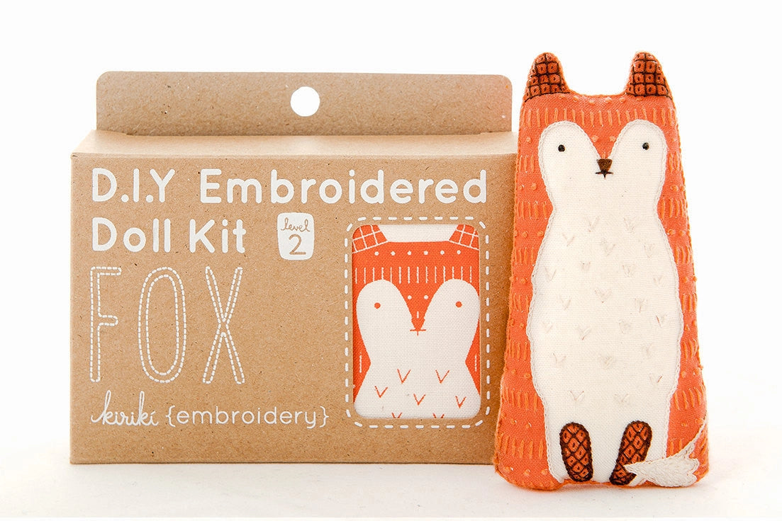 Fox Embroidery Kit-Kiriki Press