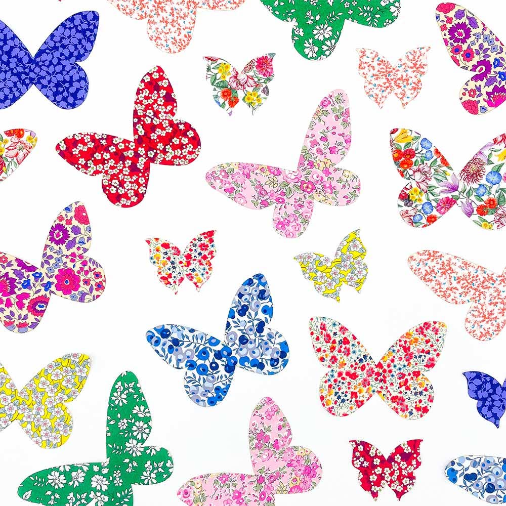 Pre-Cut Liberty Tana Lawn™ Fabric Butterflies | Craft Kits