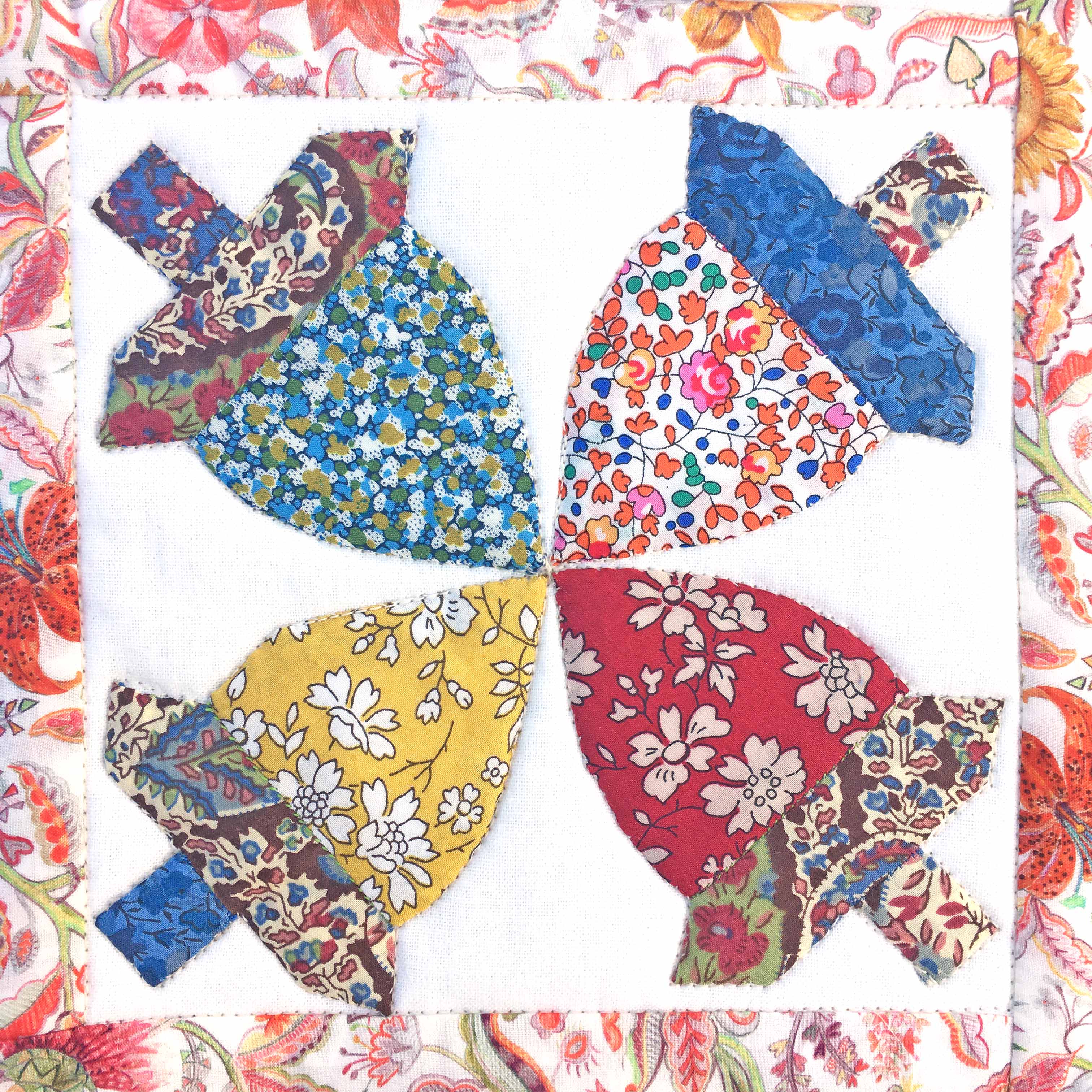 Liberty Tana Lawn™Fabric Autumnal Mini Sampler Quilt Kit