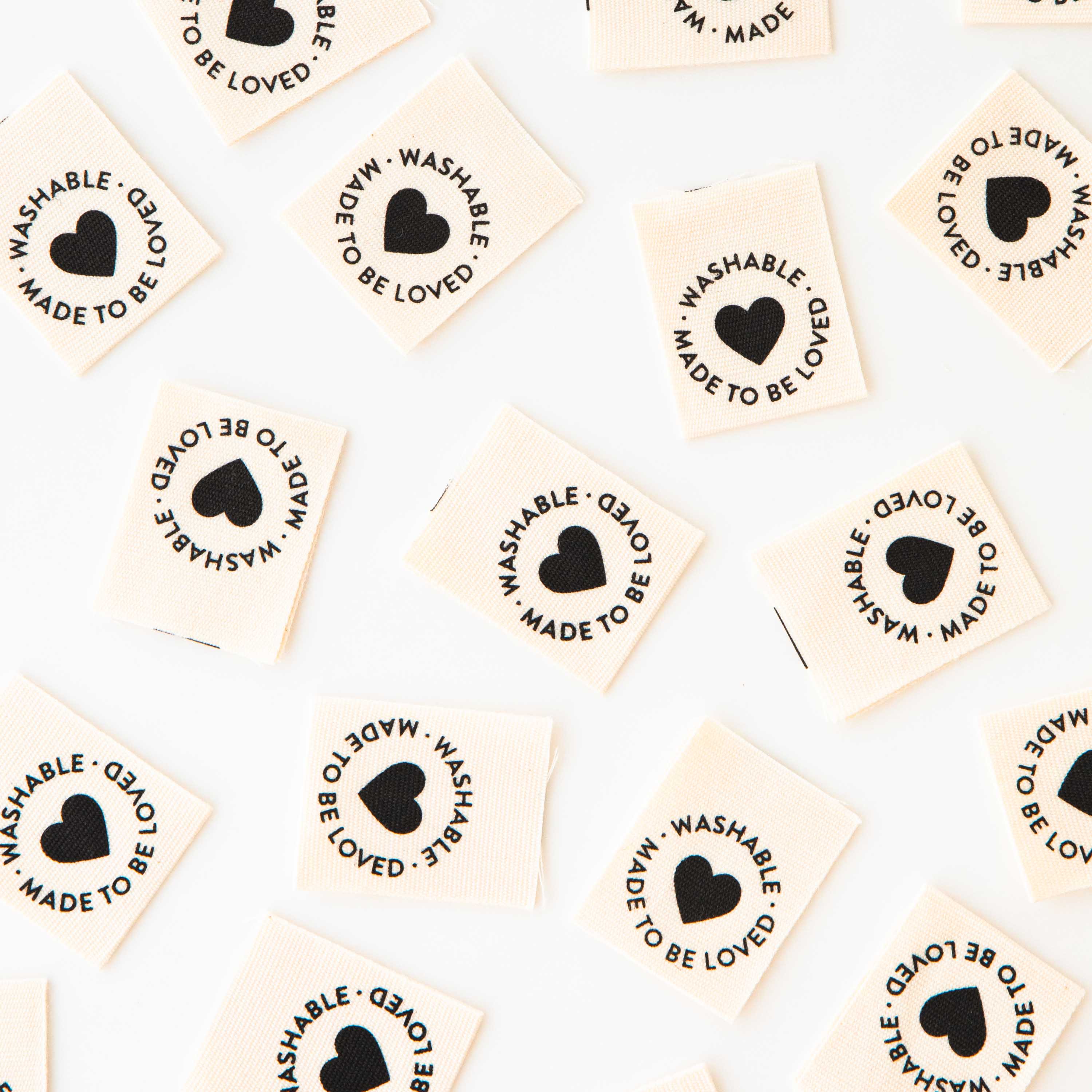 Washable - Sewing Organic Cotton Quilt and Garment Labels