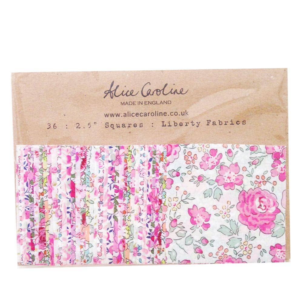 36 Pcs Liberty Tana Lawn™ Mixed Colours 2.5″ Charm Squares