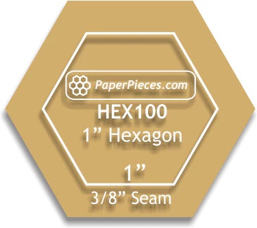 1" Hexagons