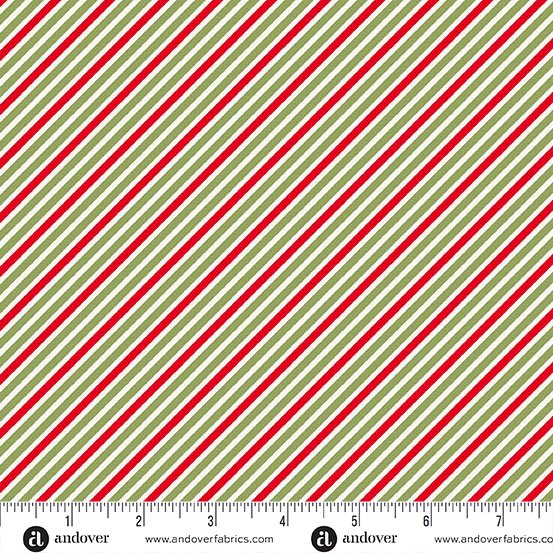 Andover-Sugarberry-Red/Green/White Silk Tie