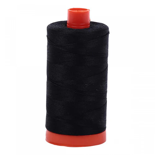 Aurifil Mako Cotton Thread 50 WT. Black