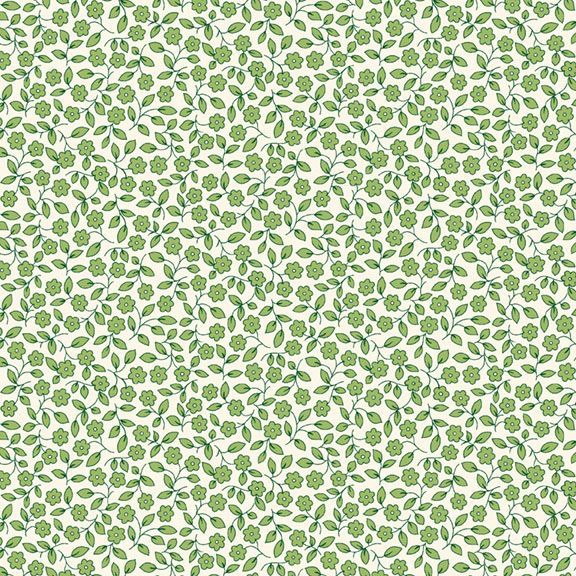 Viney Floral-Green-Marcus Fabrics