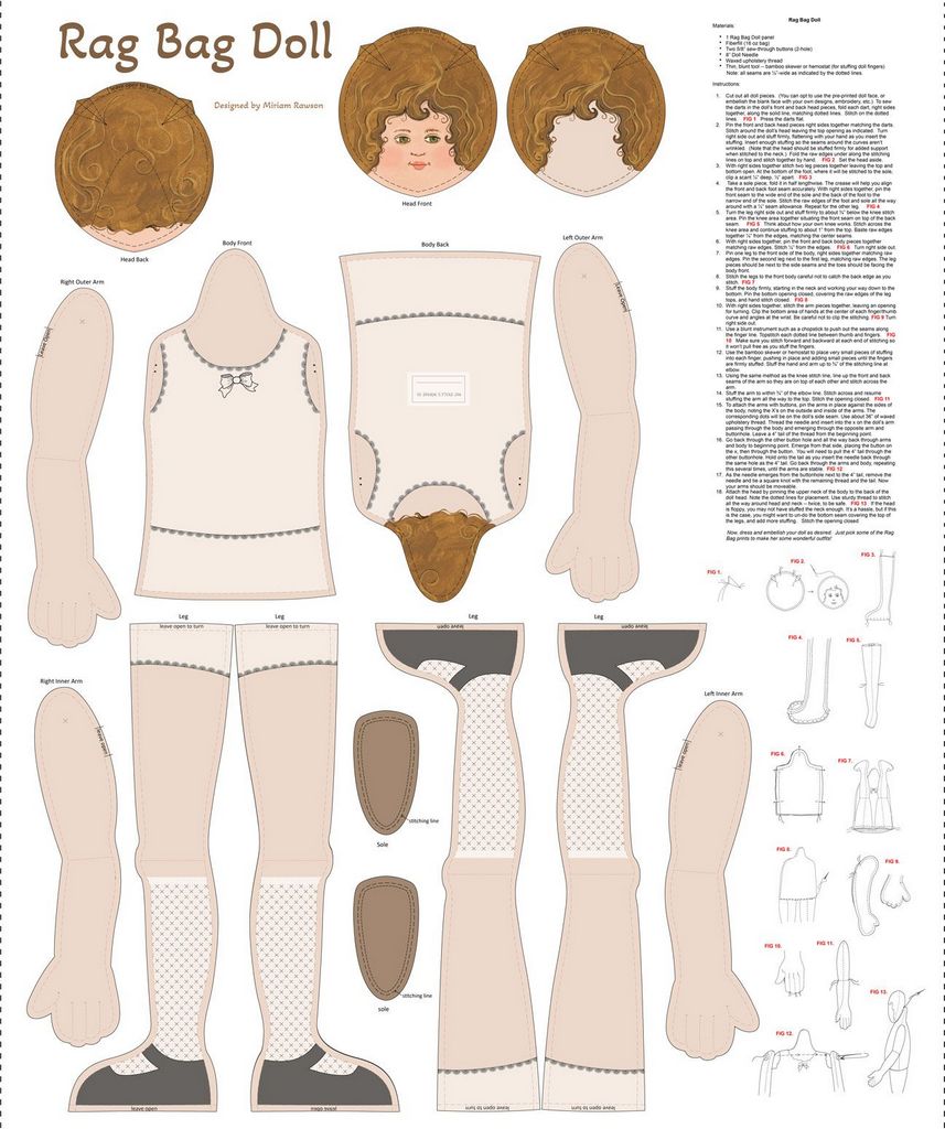 Rag Bag Doll Panel