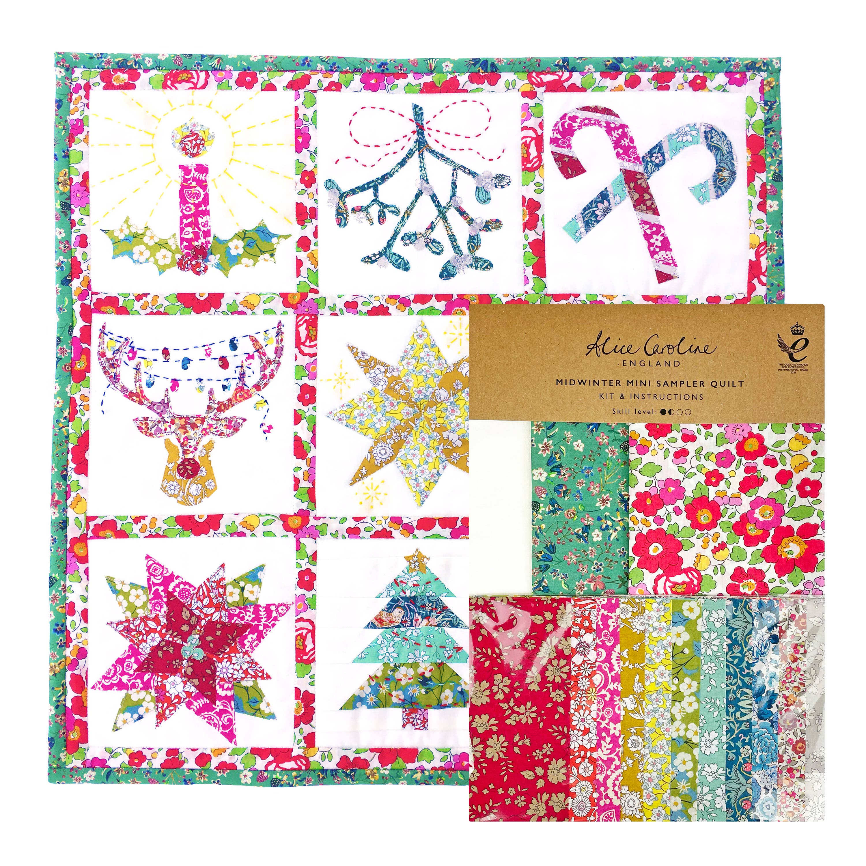Liberty Tana Lawn™ Fabric Midwinter Mini Sampler Quilt Kit
