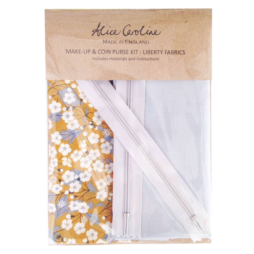 Liberty Tana Lawn™ Mixed Colors Make-Up & Coin Purse Kit