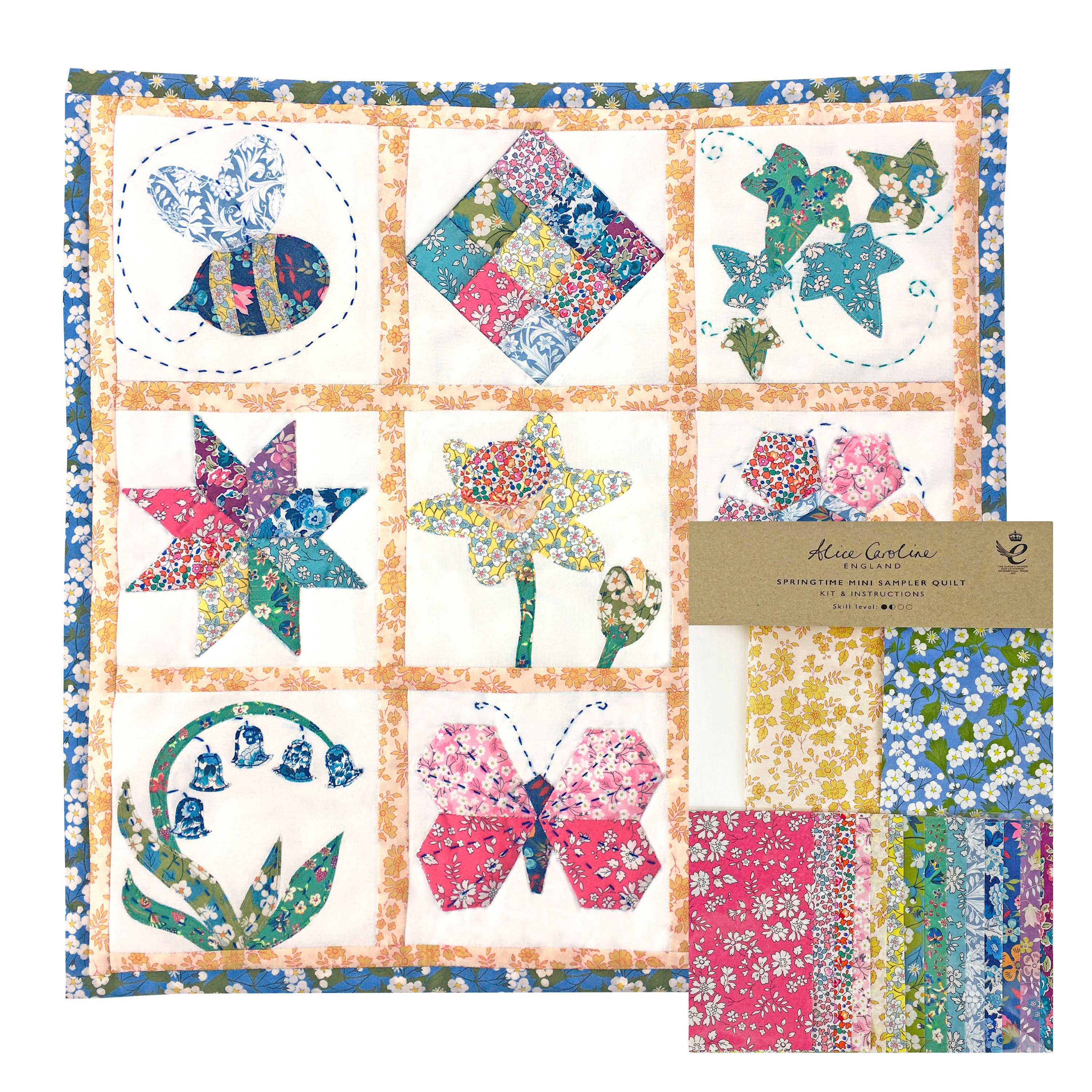 Liberty Tana Lawn™ Fabric Springtime Mini Sampler Quilt Kit