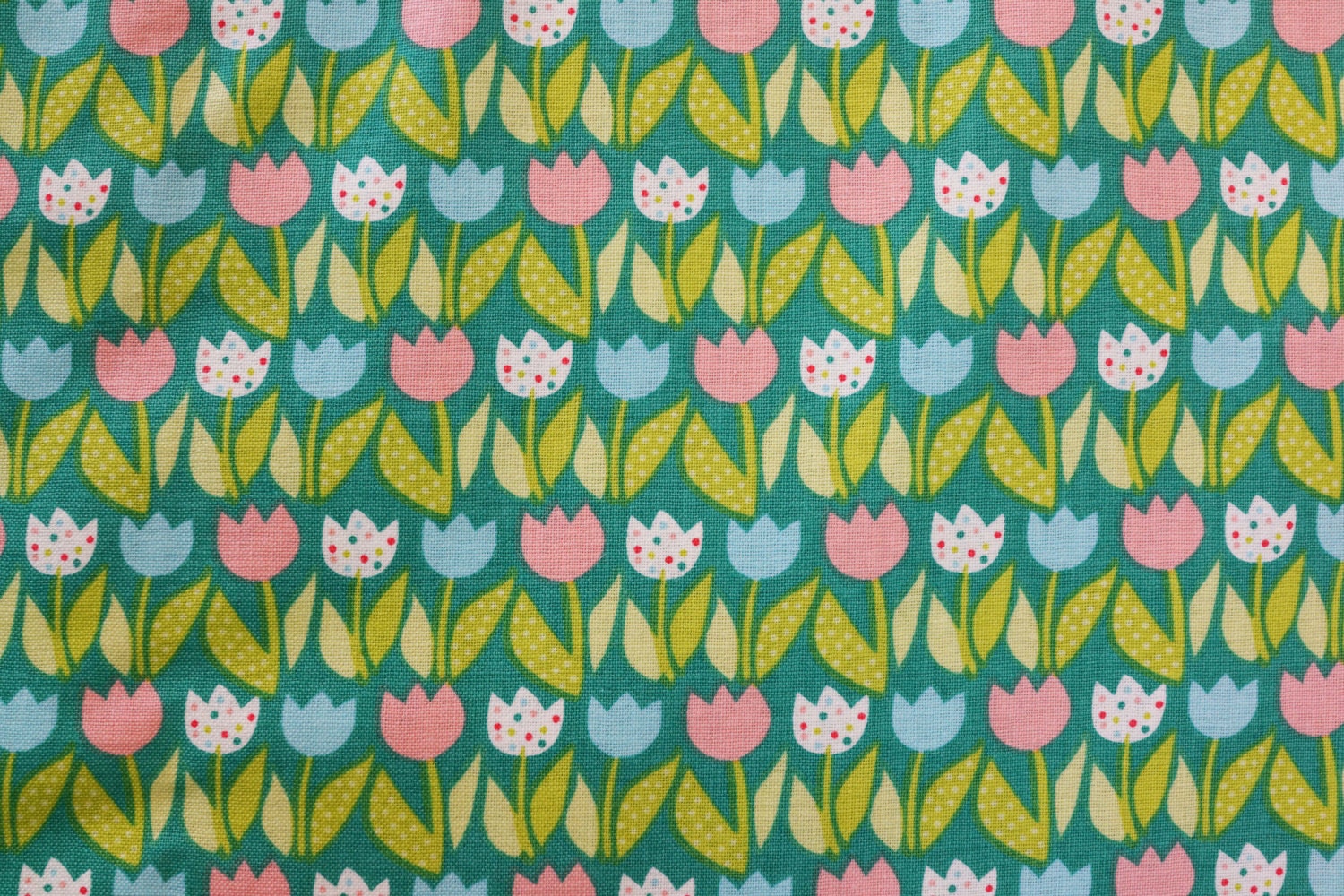 House and Home Retro Tulips by Benartex Yardage