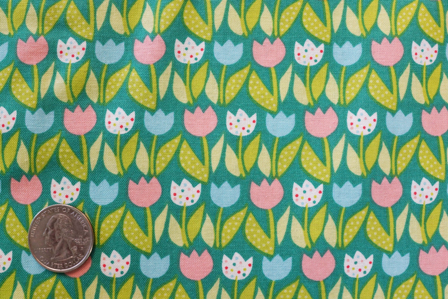 House and Home Retro Tulips by Benartex Yardage