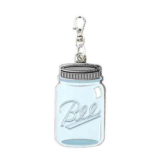 Mason Jar Enamel Happy Charm by Lori Holt of Bee in my Bonnet