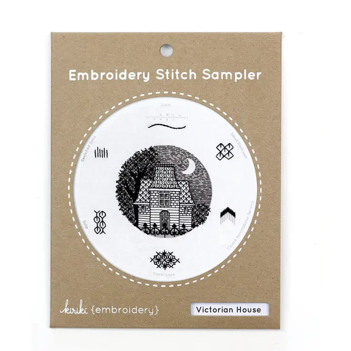 Victorian House-Embroidery Stitch Sampler