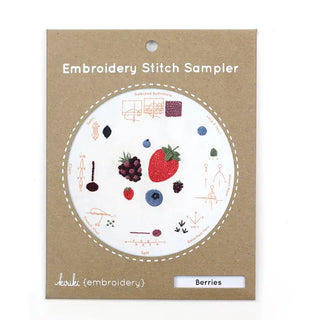 Berries-Embroidery Stitch Sampler