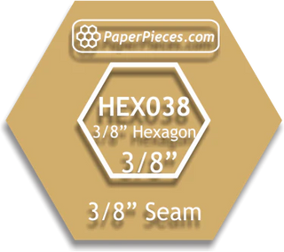 3/8" Hexagons