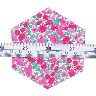 30 Piece Liberty Tana Lawn Fabric Rainbow 1 3/4″ Hexagons