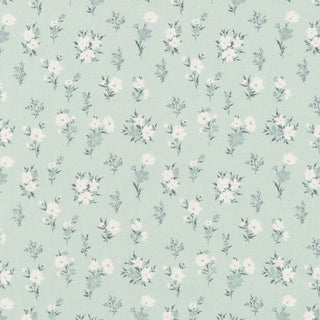 A Walk on the Prairie-Sage Gray Floral-Riley Blake