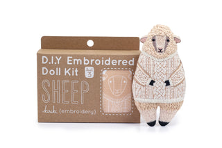 Sheep Embroidery Kit-Kiriki Press