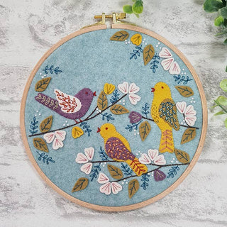 Dawn Chorus Appliqué Hoop Craft Kit: English