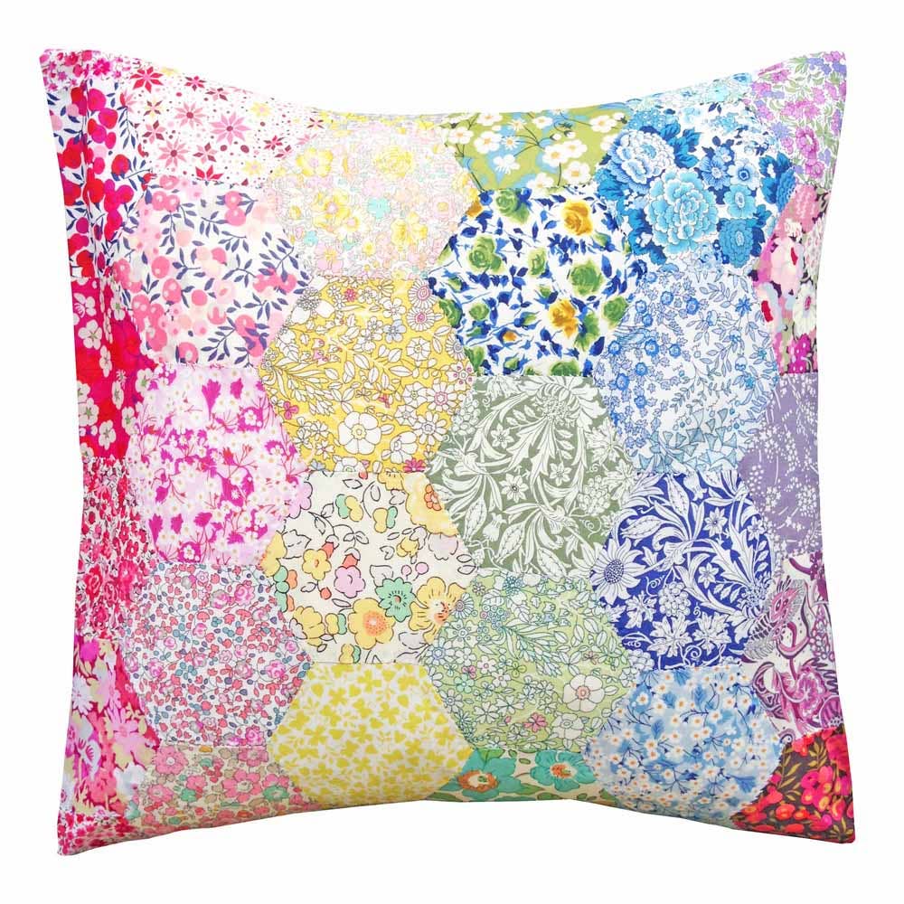 Liberty Tana Lawn™ Fabric Rainbow EPP Hexagon Cushion Kit