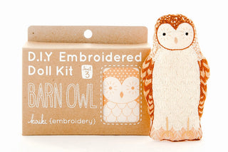 Barn Owl Embriodery Kit-Kiriki Press