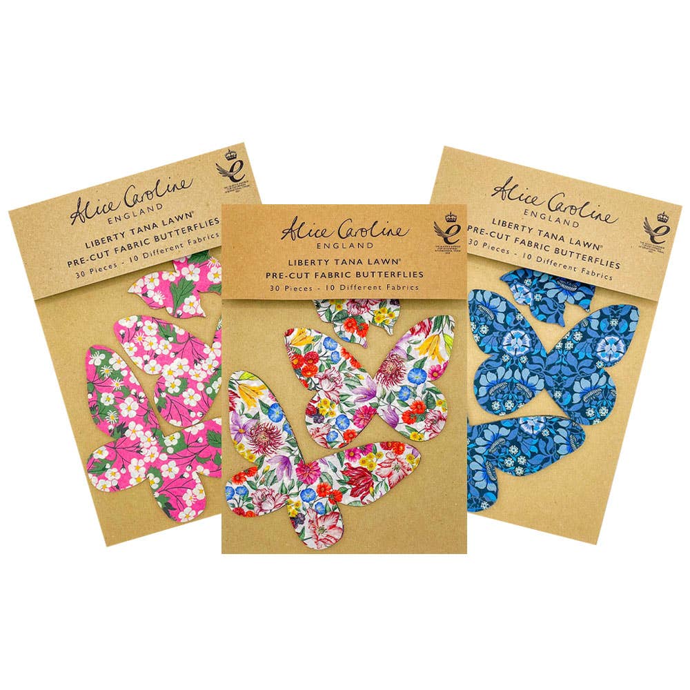 Pre-Cut Liberty Tana Lawn™ Fabric Butterflies | Craft Kits