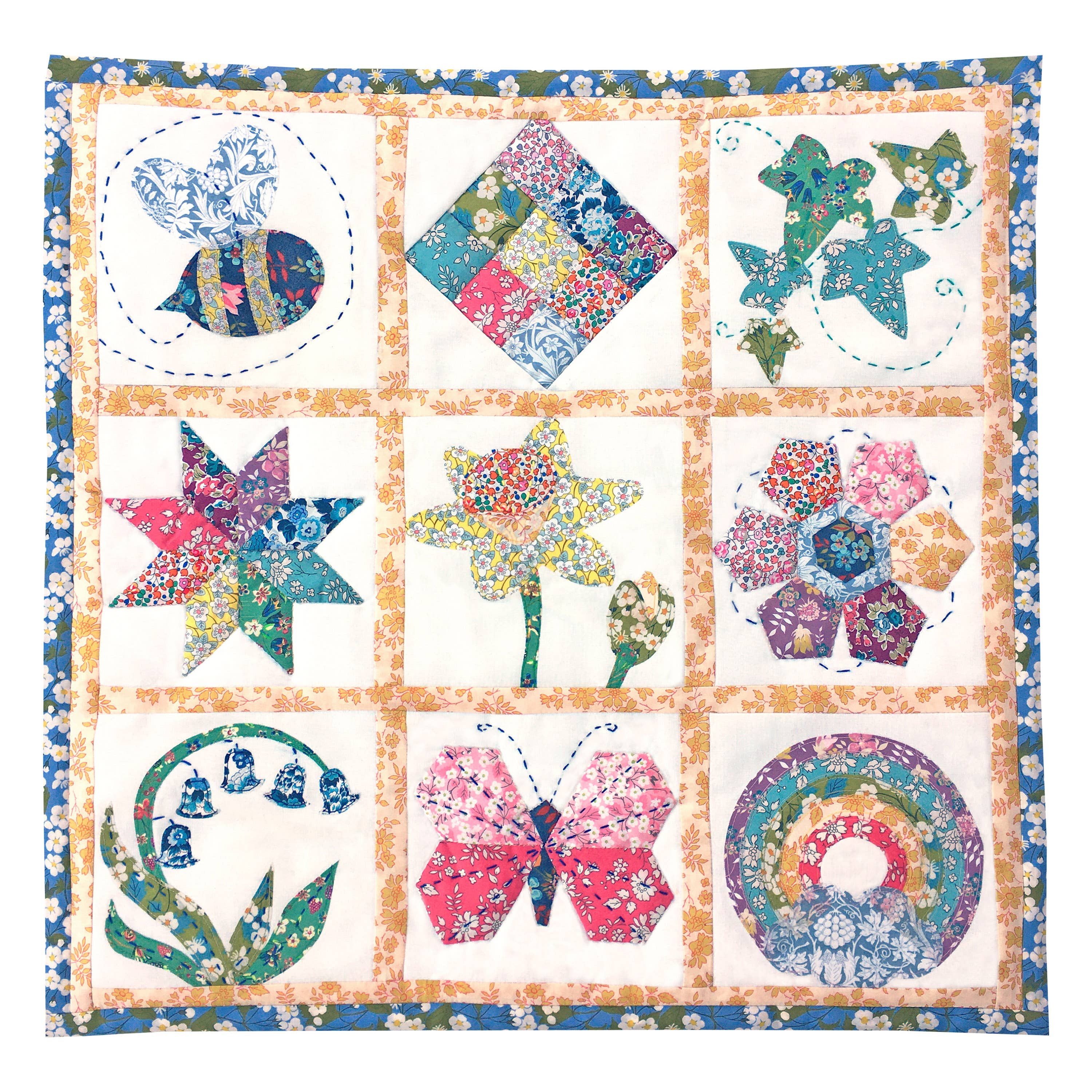 Liberty Tana Lawn™ Fabric Springtime Mini Sampler Quilt Kit