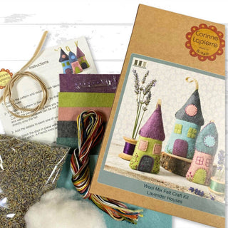 Lavender Houses Felt Craft Kit: English