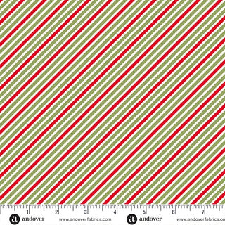 Andover-Sugarberry-Red/Green/White Silk Tie