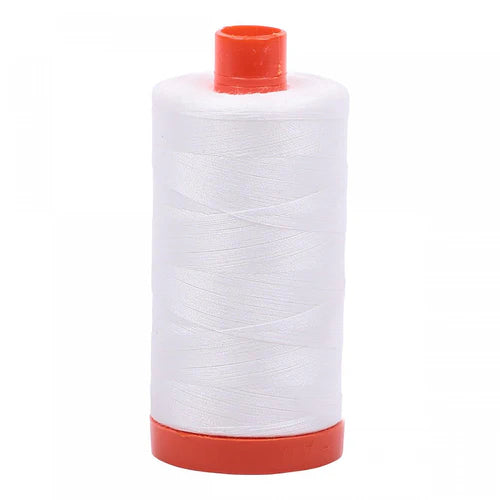 Aurifil Mako Cotton Thread 50 WT. Natural White