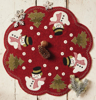 Rollle Pollie Snowman Mat Pattern