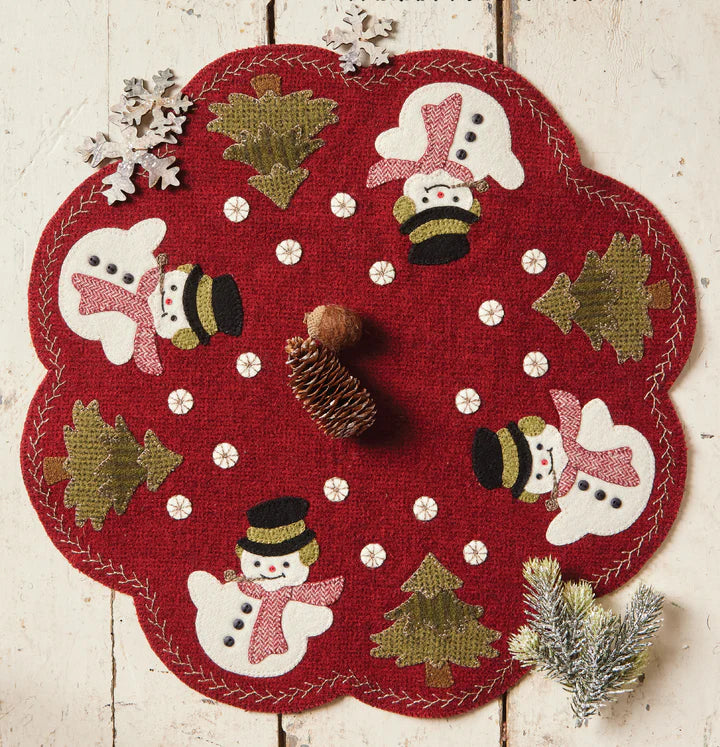 Rollie Pollie Snowman Mat Pattern