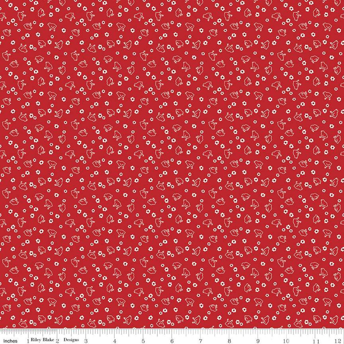 Calico Chicks Schoolhouse Red
