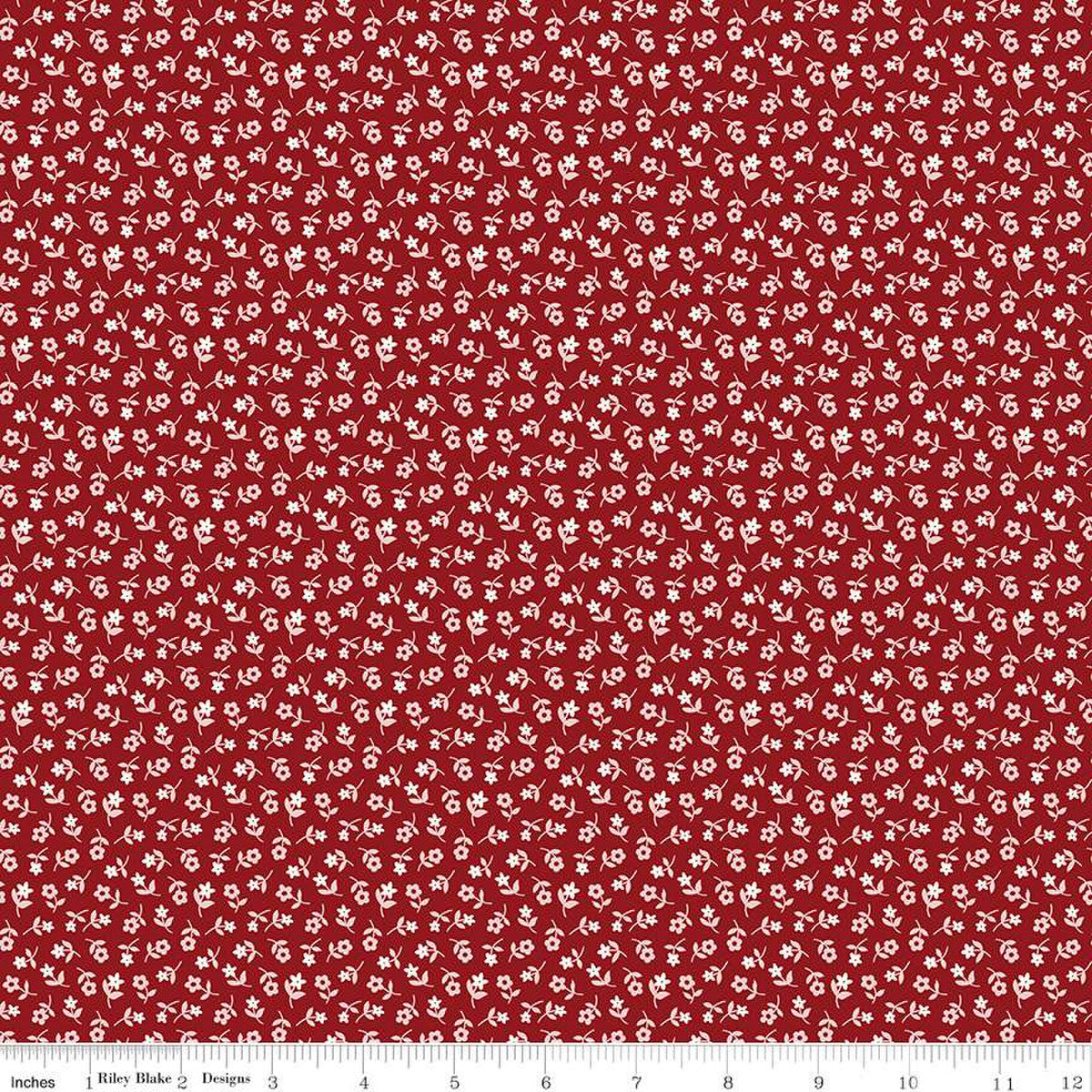 Calico Ditzy Beet Red