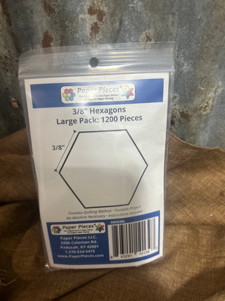 3/8" Hexagon: Large Pack: 1200 Pieces