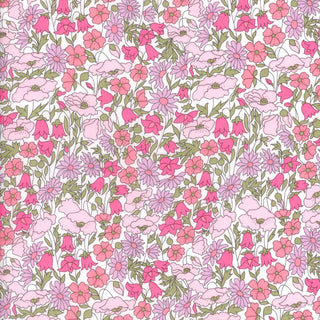 Poppy and Daisy-Tana Lawn-Liberty Fabrics-Metallic