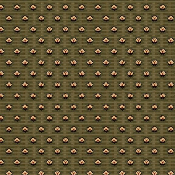 Dot Flower-Green