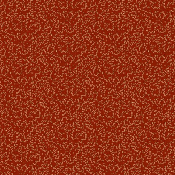 Pine Needle Trail/Red/Marcus Fabrics/Pam Buda/Tree Farm