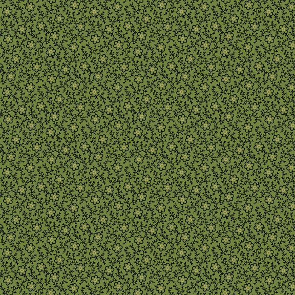 Flower Vine-Green-Marcus Fabrics