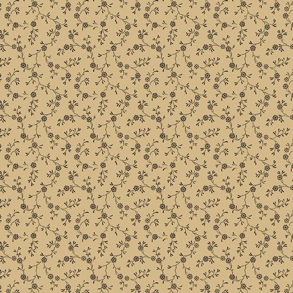 Tossed Sprigs-Tan-Marcus Fabrics