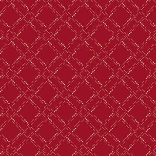 Dotted Grid-Red-Marcus Fabrics