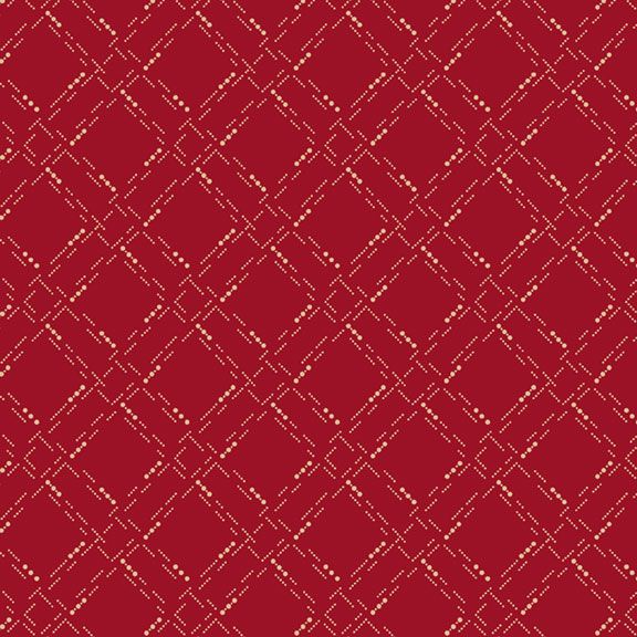 Dotted Grid-Red-Marcus Fabrics