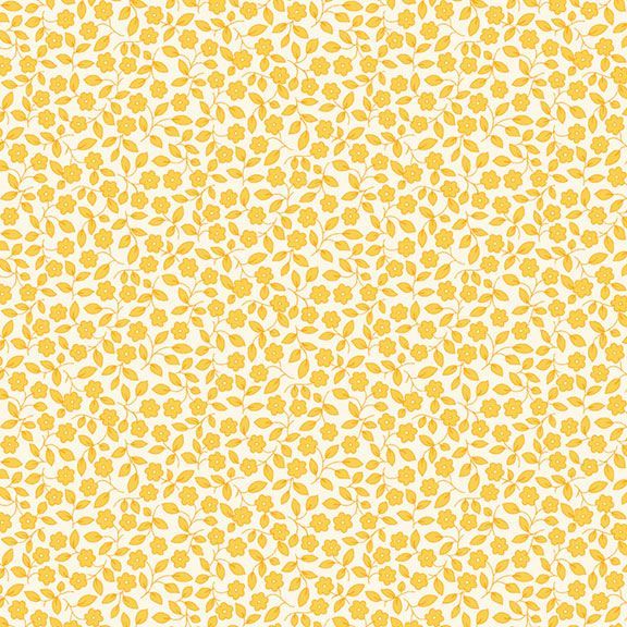 Viney Floral-Yellow-Marcus Fabrics