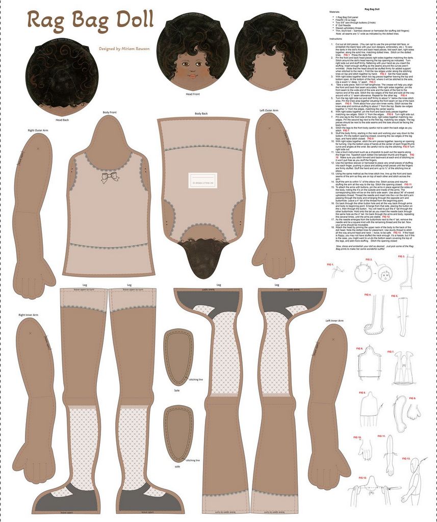 Tan Rag Doll Panel